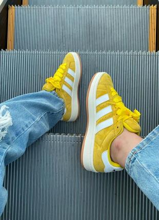 Кросівки adidas campus yellow9 фото