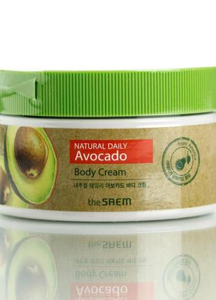 Крем для тіла з екстрактом авокадо the saem care plus avocado ...