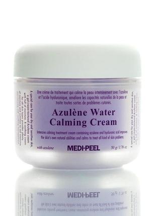 Заспокійливий крем з азуленом medi-peel azulene water calming ...