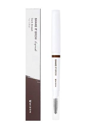 Тинт коректор для брів mizon shake it brow dark brow2 фото