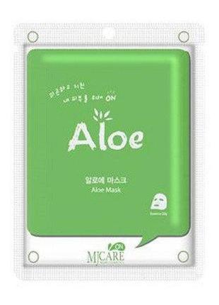 Тканинна маска з алое mj care aloe mask1 фото