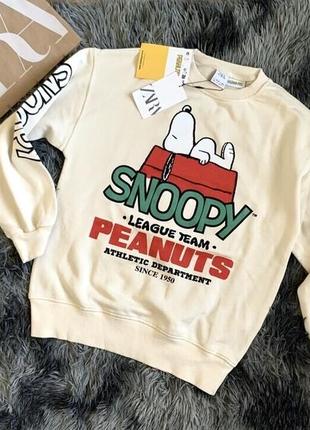 Кофта zara свитшот zara батник snoopy свитшот zara snoopy батник zara свитшот снухи;5 фото