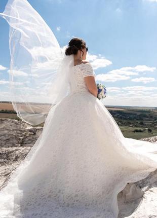 Шикарное свадебное платье5 фото