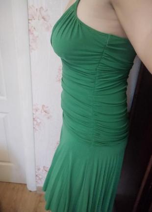Красивое зеленое платье2 фото