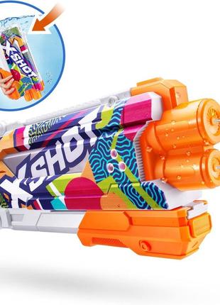 Водяний бластер - пістолет x-shot water fast-fill skins pump action water blaster ripple water