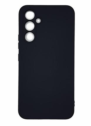 Матовий силіконовий чохол із мікрофіброю на samsung a24 чорний