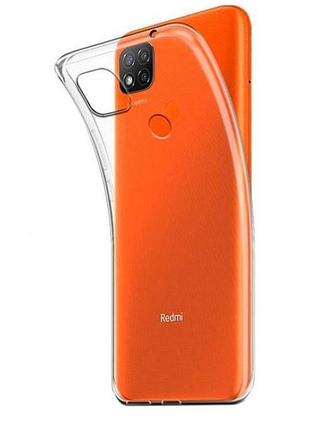 Прозорий силіконовий чохол для xiaomi redmi 9c