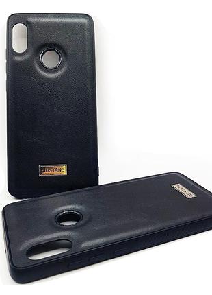 Чохол шкіра xiaomi redmi note 5 чорний 2