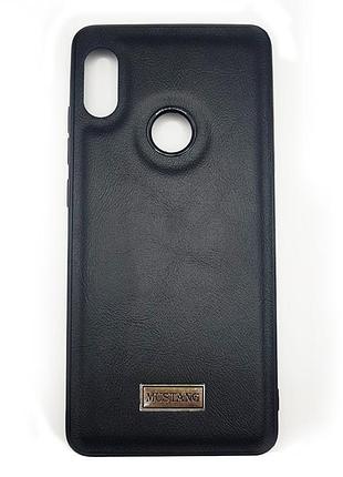 Чохол шкіра xiaomi redmi note 5 чорний 3