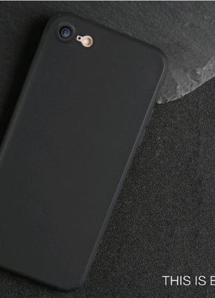 Матовий тонкий чохол на iphone 6 6 6s чорний