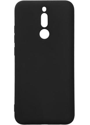 Матовий тонкий чохол для xiaomi redmi 8 чорний