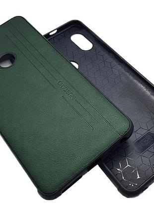 Чохол під шкіру xiaomi redmi note 5 зелений 2