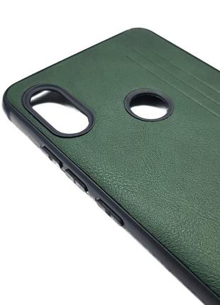 Чохол під шкіру xiaomi redmi note 5 зелений 4