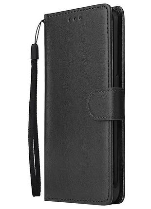 Чохол книжка магніт хлястик xiaomi redmi 10 чорний прошита