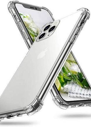 Протиударний прозорий силіконовий чохол для iphone 12 pro max ...