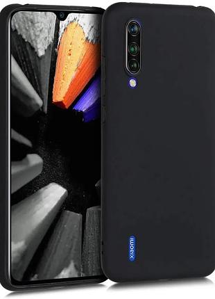Тонкий матовий чохол на xiaomi mi9 lite чорний