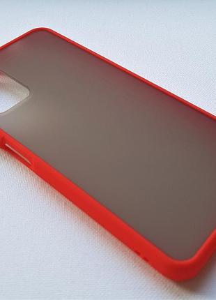 Матовий протиударний чохол, кольорові кнопки для xiaomi poco m...