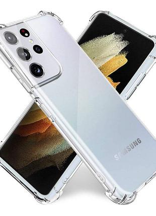 Протилежний прозорий силиконовий чохол на samsung galaxy s21 u...