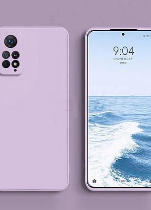 Матовий чохол на xiaomi redmi note 11 лавандовий мікрофібра