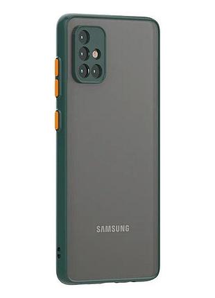 Матовий протиударний чохол із кольоровими кнопками на samsung ...