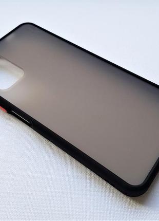 Матовий протиударний чохол, кольорові кнопки для xiaomi poco m...