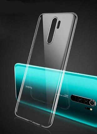 Прозорий силіконовий чохол для xiaomi redmi note 8 pro