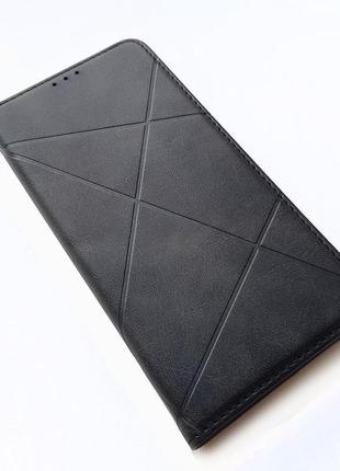 Чохол книжка на samsung a22 чорний прошитий