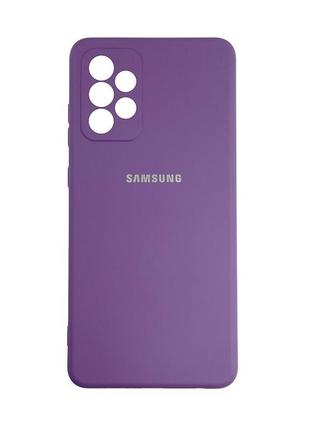 Силіконовий чохол на samsung a72 салатовий soft touch мікрофіб...