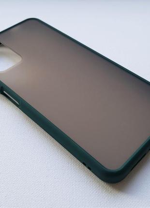 Матовий протиударний чохол, кольорові кнопки для xiaomi poco m...