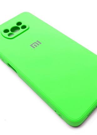 Силіконовий чохол soft touch з мікрофіброю на xiaomi poco x3 н...