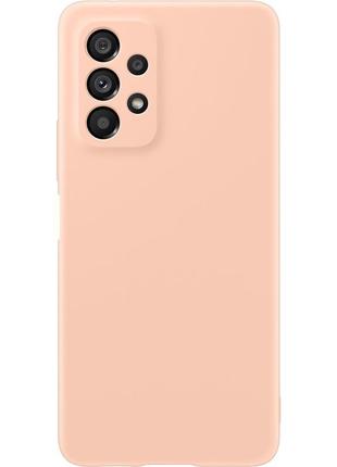 Силіконовий чохол на samsung a23 персиковий soft touch мікрофібра
