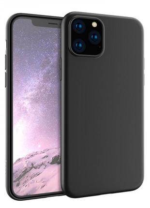 Матовий тонкий чхол на iphone 11 чорний