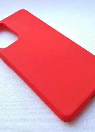 Силіконовий чохол samsung a52 червоний soft touch мікрофібра