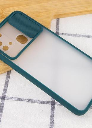 Матовий чохол із захистом для камери шторка на samsung m31 тем...