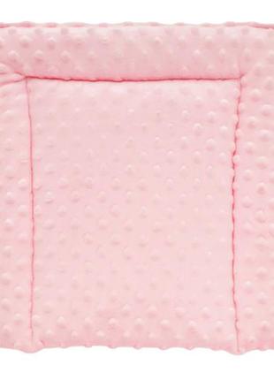 Подушка dotinem minky плюшева дитяча рожева 35х35 см2 фото