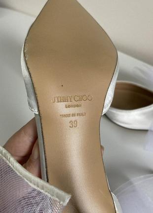 Розкішні білі туфлі jimmy choo джимми чу😍5 фото