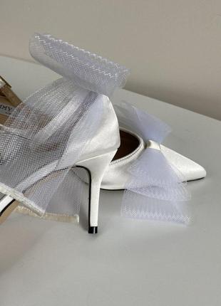 Розкішні білі туфлі jimmy choo джимми чу😍4 фото