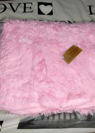 Плед покривало травичка koloco 220x240 см рожевий (хубабуба)