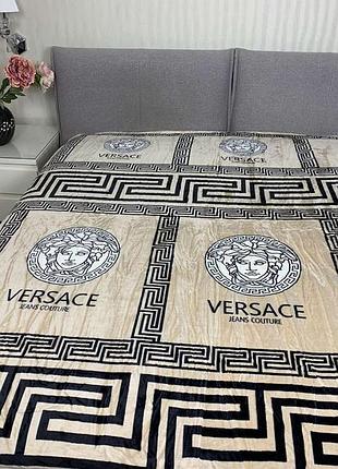 М'яке покривало плед versace мікрофібра 160\200