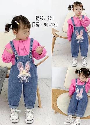 Летние джинсовые комбинезон для девочки