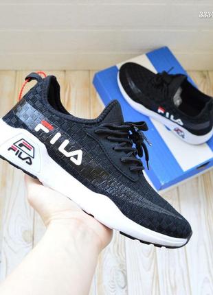 Fila кроссовки мужские фила черные с белой лёгкие сетка весенние летние демисезонные демисезон низкие отличное качество текстильные5 фото