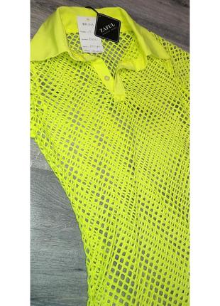 Новое фирменное туника сетка пляжное платье сарафан трендовое стильная модная яркая2 фото