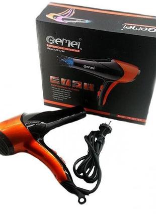 Фен gemei gm-1766,фен для волосся, кращий подарунок4 фото