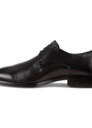 Туфли ecco  derby black. оригинал. р 43, 443 фото