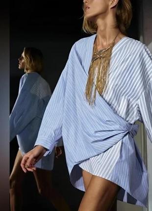 Неймовірна сорочка zara 11160 m синій