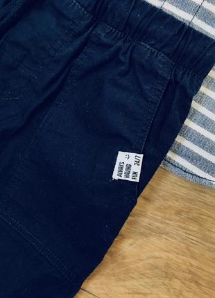 Брюки синие 98-104 на 3-4 г. штаны плащовка, с карманами5 фото