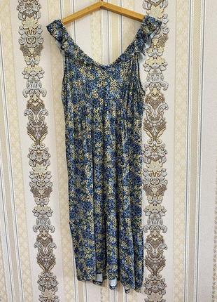 Стильний літній сарафан, віскозна сукня міді, плаття1 фото