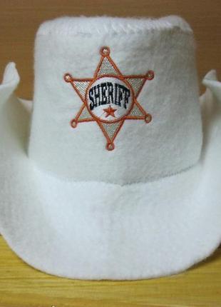 Шапка для бани/сауны "шериф". есть серая и молочная.