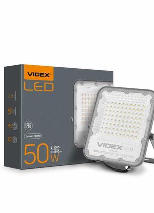 Прожектор led videx 50w 5000k 220v white (vl-f2e-505w)