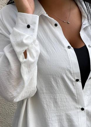 Белая женская рубашка2 фото